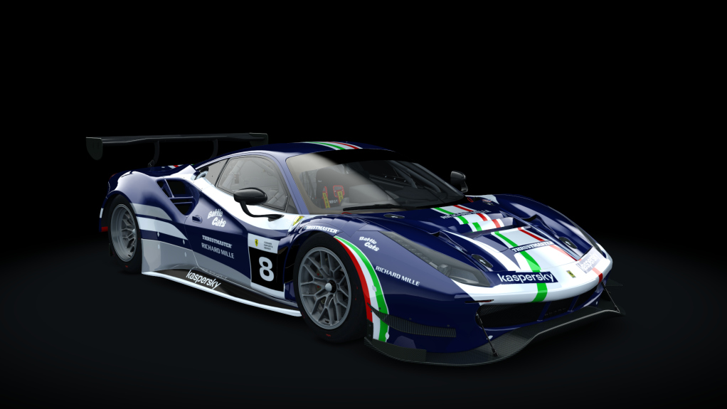 Ferrari 488 GT3 Evo 2020, skin fes_2021_08_blu