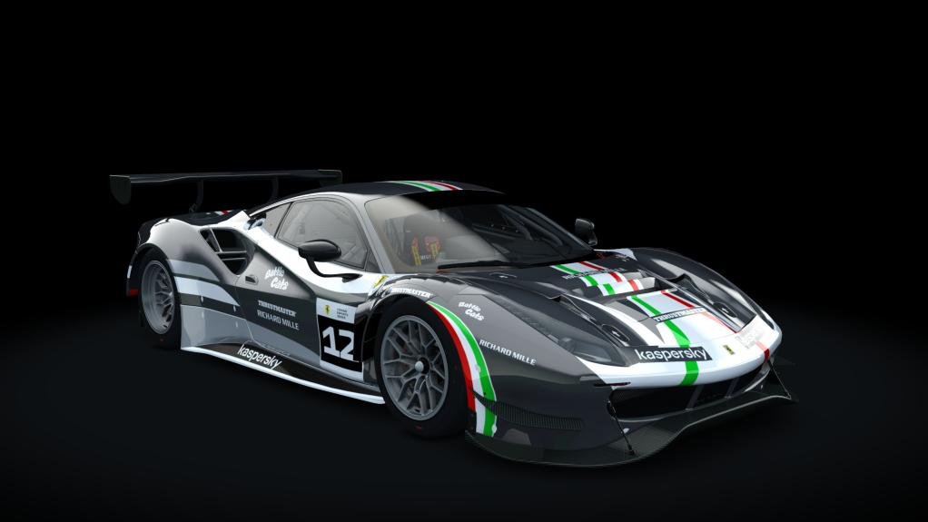 Ferrari 488 GT3 Evo 2020, skin fes_2021_12_grey