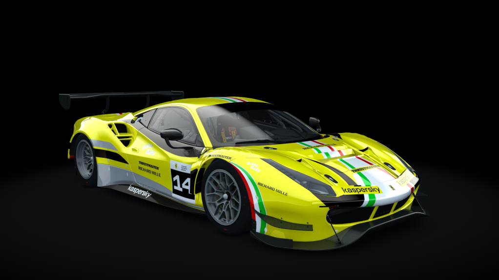 Ferrari 488 GT3 Evo 2020, skin fes_2021_14_yellow