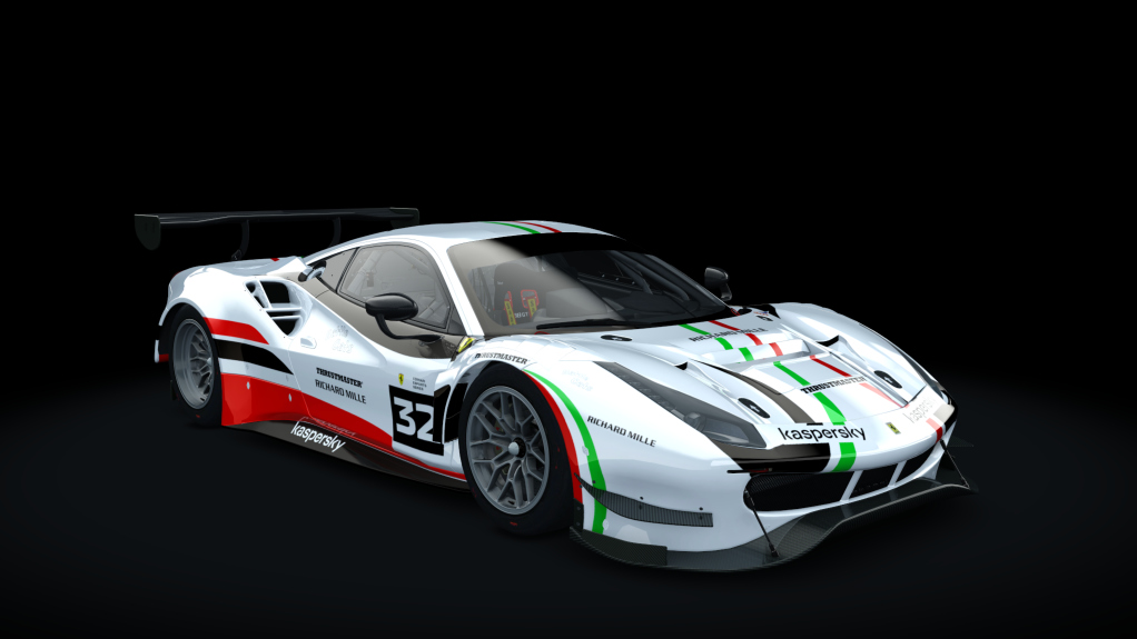 Ferrari 488 GT3 Evo 2020, skin fes_2021_32_white