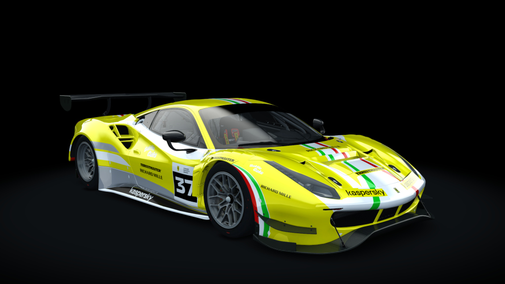 Ferrari 488 GT3 Evo 2020, skin fes_2021_37_yellow