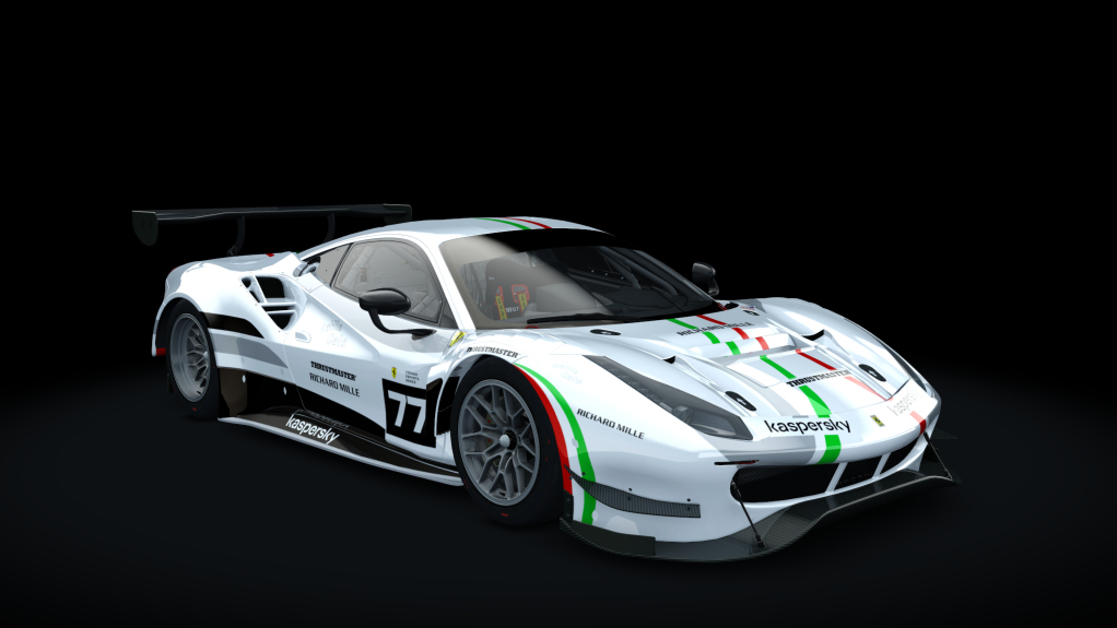 Ferrari 488 GT3 Evo 2020, skin fes_2021_77_white