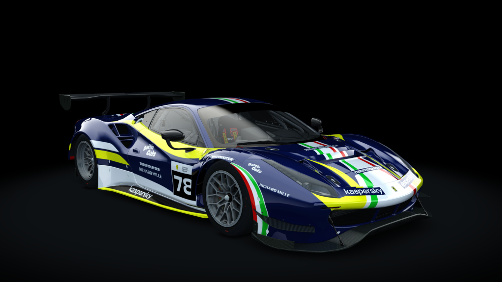 Ferrari 488 GT3 Evo 2020, skin fes_2021_78_blu