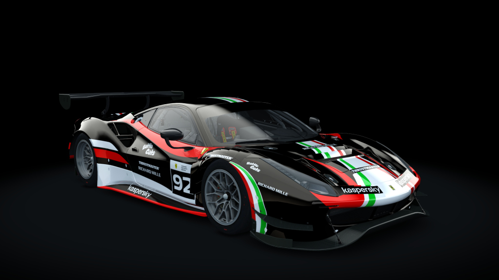 Ferrari 488 GT3 Evo 2020, skin fes_2021_92_black