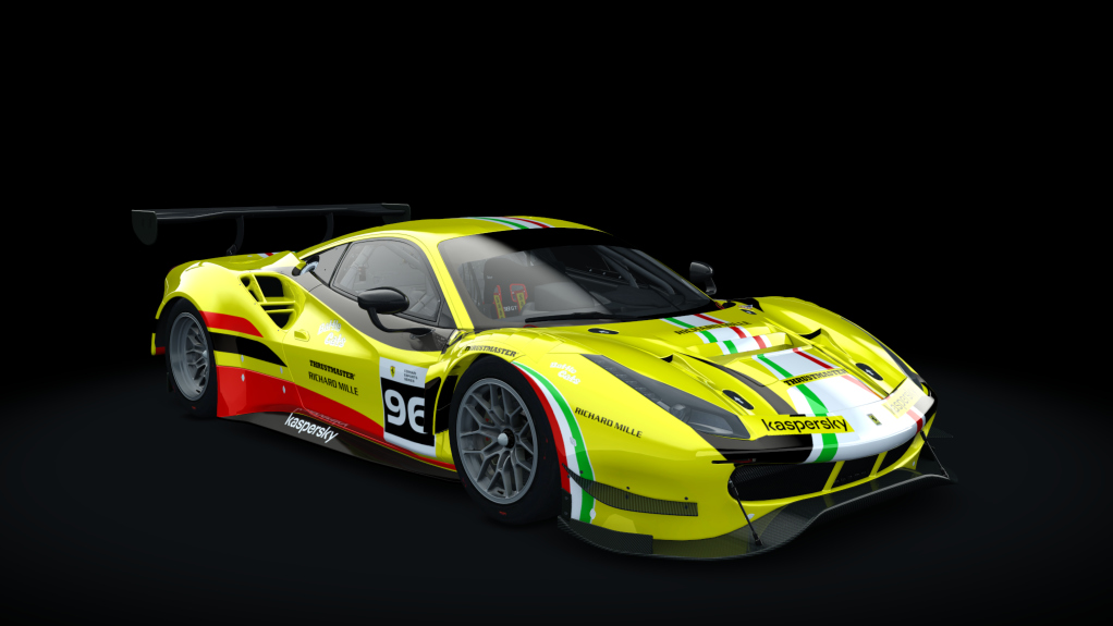 Ferrari 488 GT3 Evo 2020, skin fes_2021_96_yellow