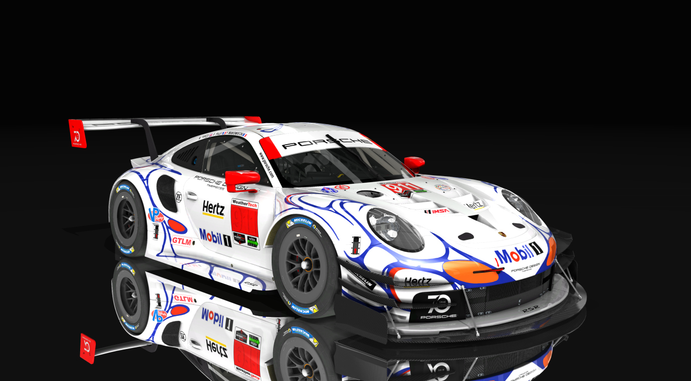 Porsche 911 rsr time attack, skin 2018_Petit_Le_Mans_911