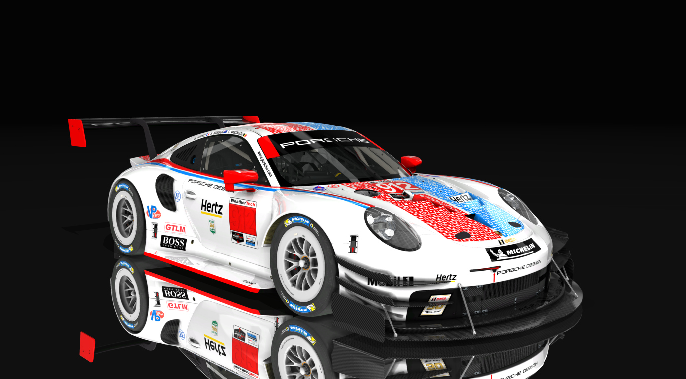 Porsche 911 rsr time attack, skin 2019_Daytona_24h_912