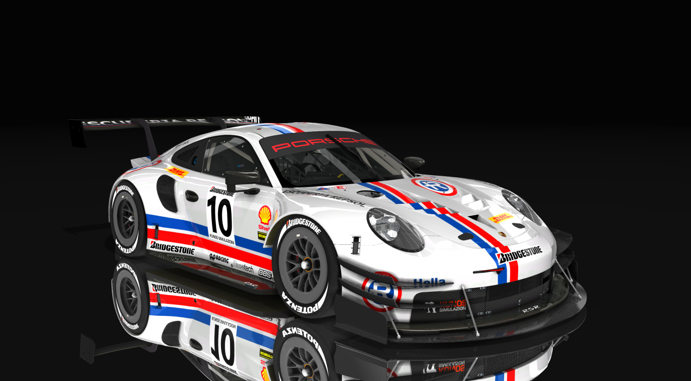 Porsche 911 rsr time attack, skin Repsol_Retro_10