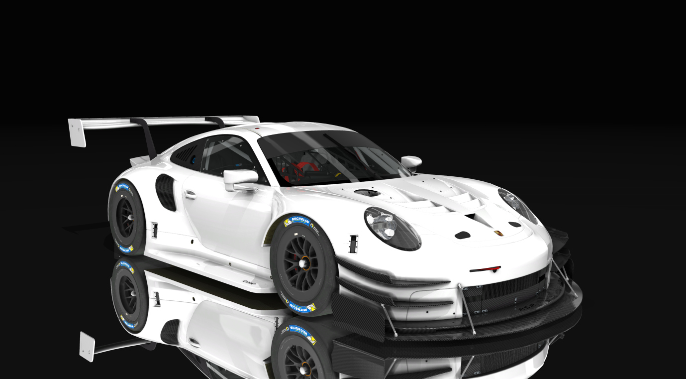 Porsche 911 rsr time attack, skin White