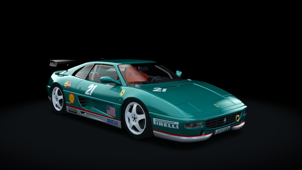 Ferrari 355 Challenge, skin 21_torquoise