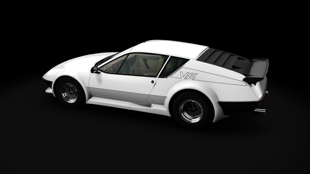 Alpine A310 V6 GT Boulogne, skin alpine white 2