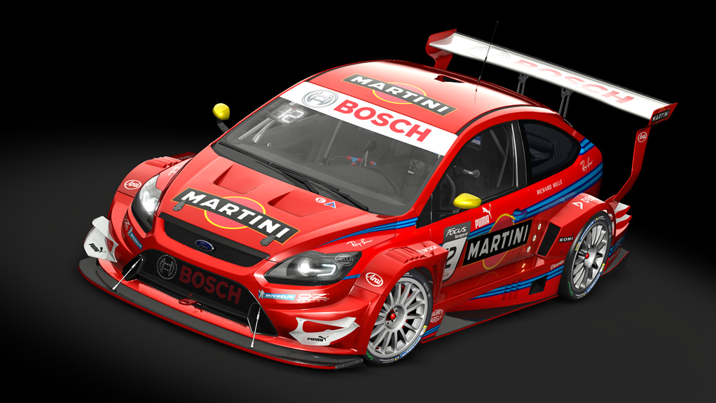 Ford Focus RS MK2 Super CUP, skin 12_Martini_red