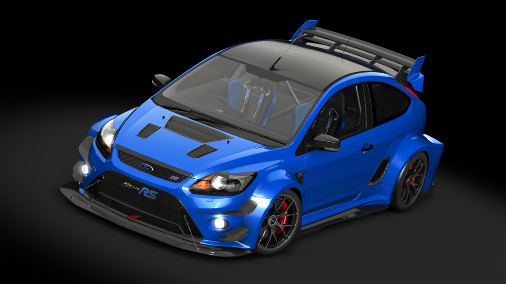 Ford Focus RS MK2 Time Attack Evolution, skin 04_Blue_electric