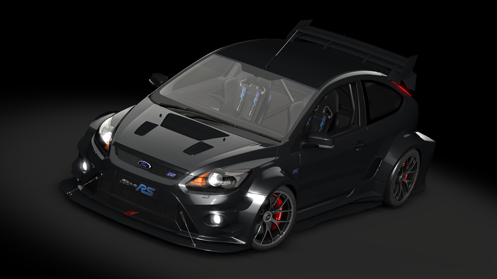 Ford Focus RS MK2 Time Attack Evolution, skin 09_Black_matt