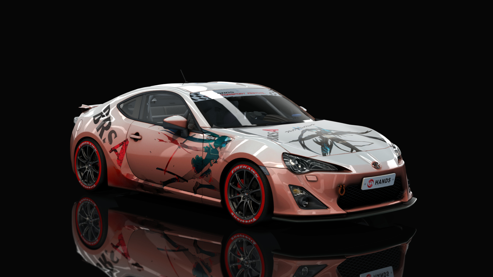 Toyota GT86 Cup, skin black_rock_itasha