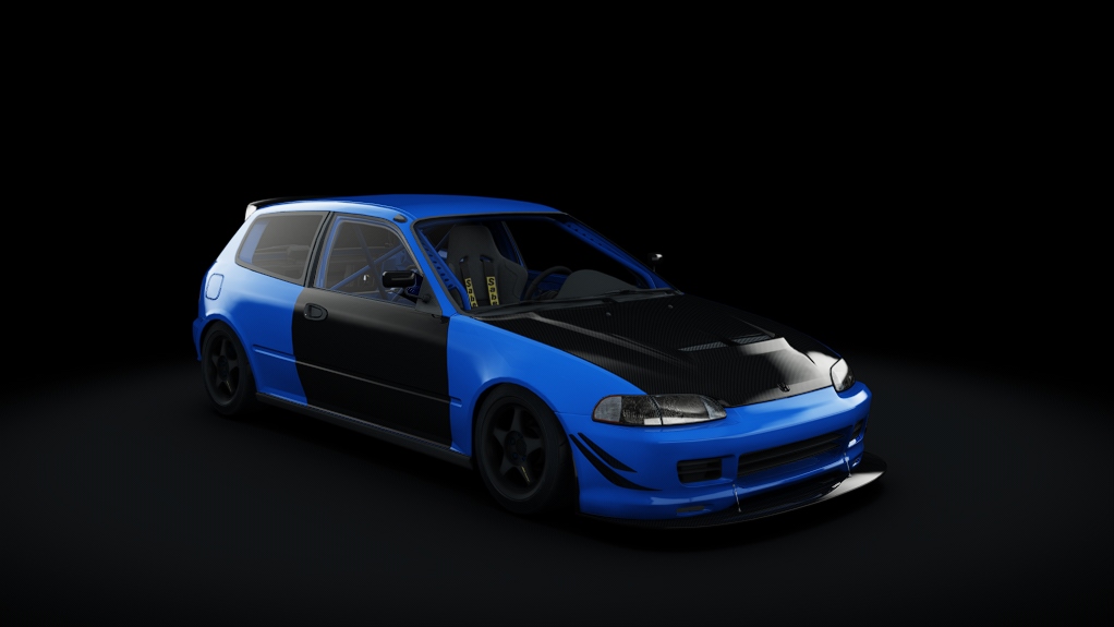 Honda Civic EG6 Track, skin Captivate Blue Pearl