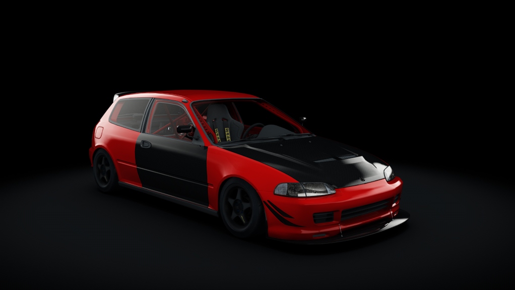 Honda Civic EG6 Track, skin Milano Red