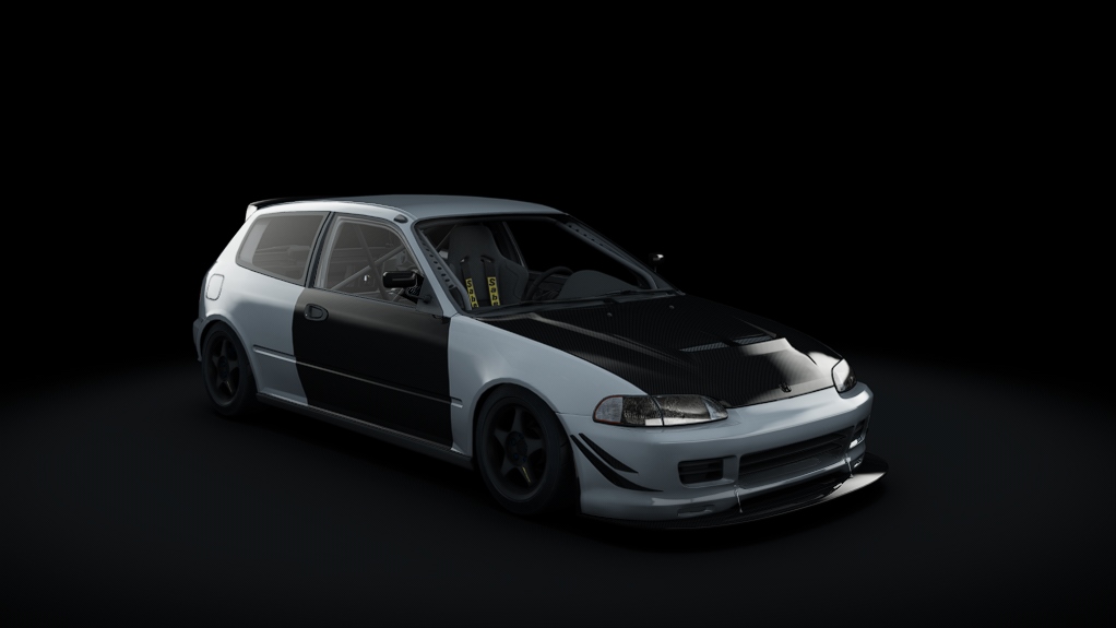 Honda Civic EG6 Track, skin Vogue Silver Metallic