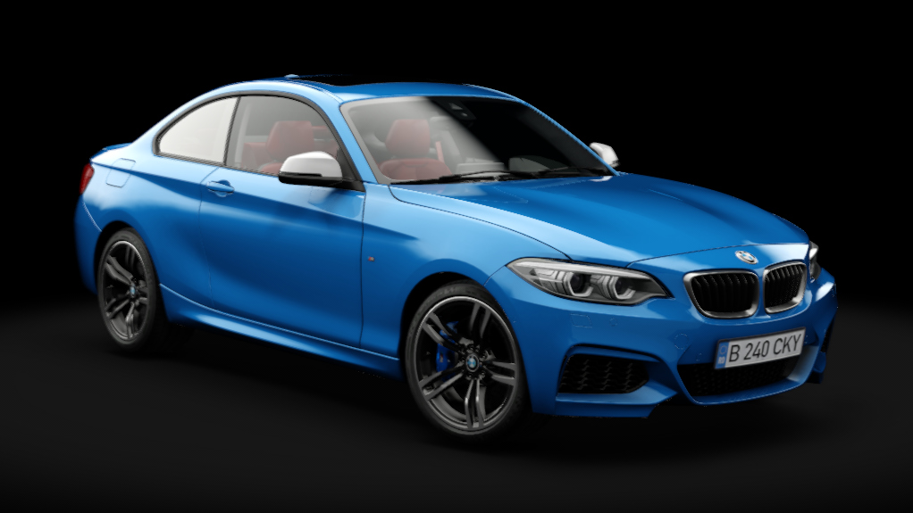 BMW M240i F22 2019, skin Estoril Blue Metallic