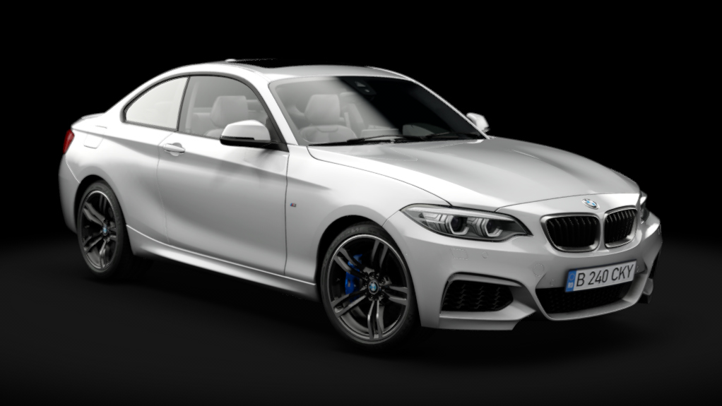 BMW M240i F22 2019, skin Glacier Silver Metallic