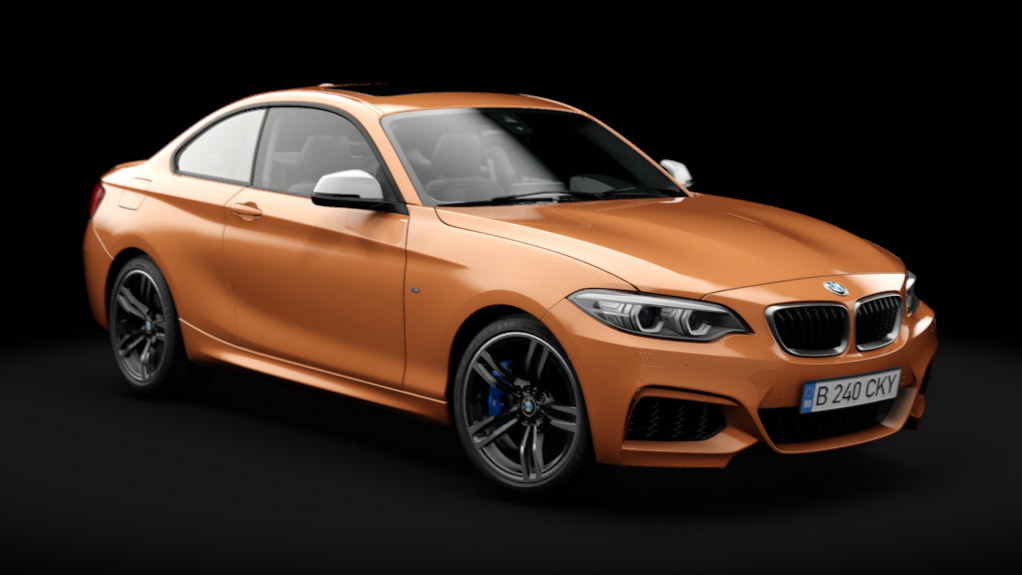 BMW M240i F22 2019, skin Sunset Orange Metallic