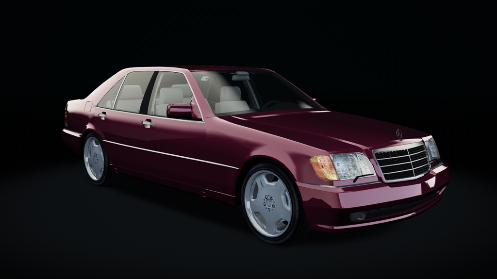 Mercedes-Benz W140 S70 AMG, skin Barbera_Red