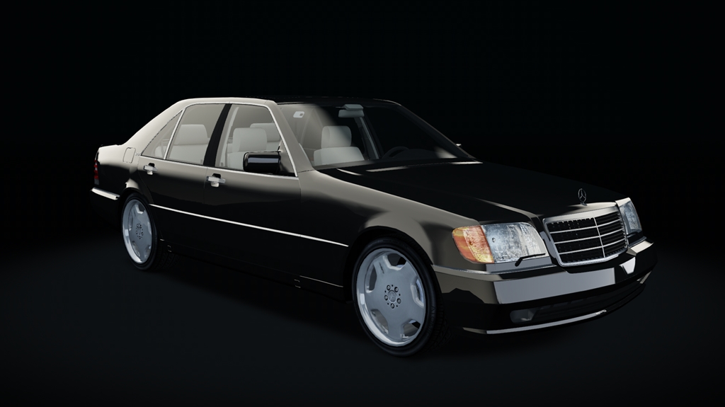 Mercedes-Benz W140 S70 AMG, skin Black_Sapphire_metallic