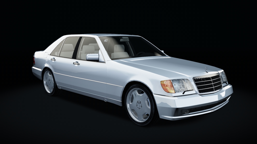 Mercedes-Benz W140 S70 AMG, skin Brilliant_White