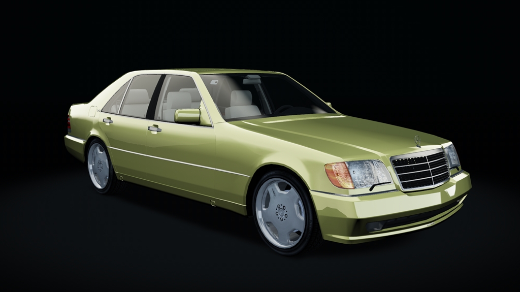 Mercedes-Benz W140 S70 AMG, skin Dakar_Yellow