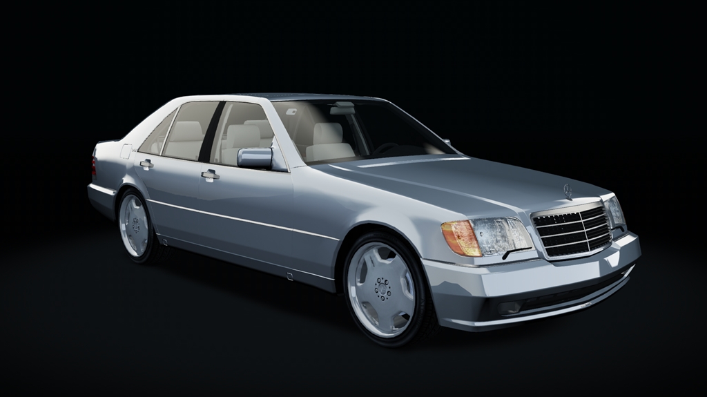 Mercedes-Benz W140 S70 AMG, skin Titanium_Silver