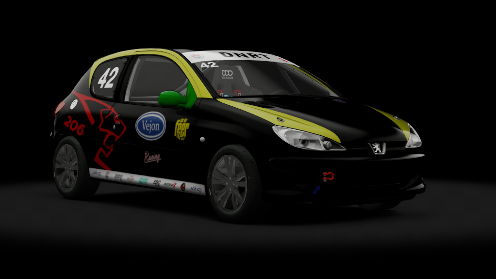 Peugeot 206 GTi Cup, skin 42_Vejon