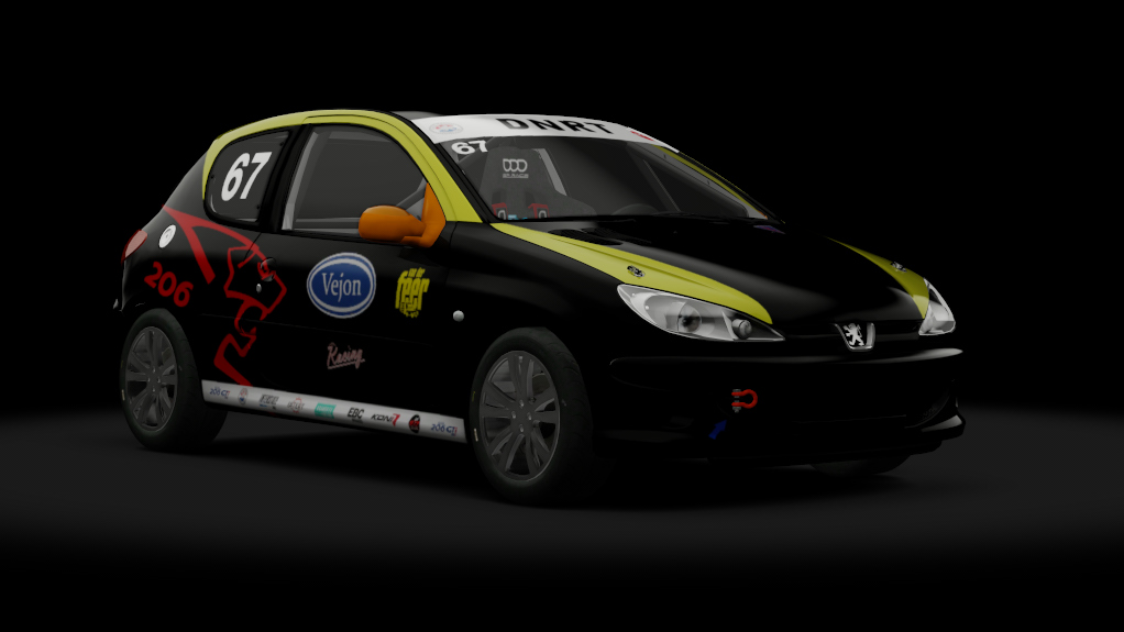 Peugeot 206 GTi Cup, skin 67_Vejon