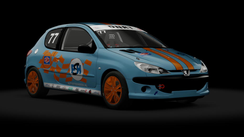 Peugeot 206 GTi Cup, skin 77_Steenbeek