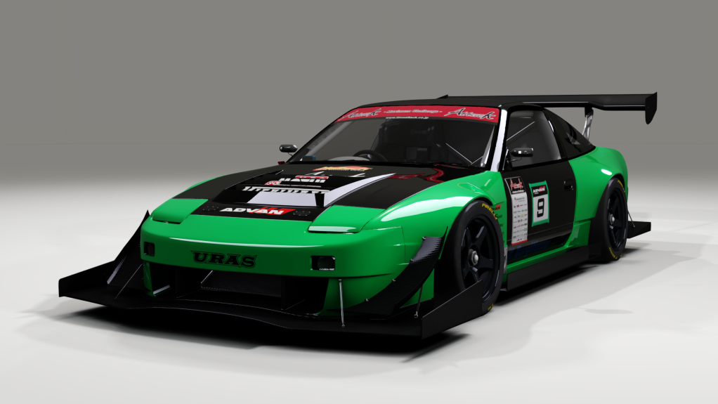 Nissan 180SX Time Attack, skin Green