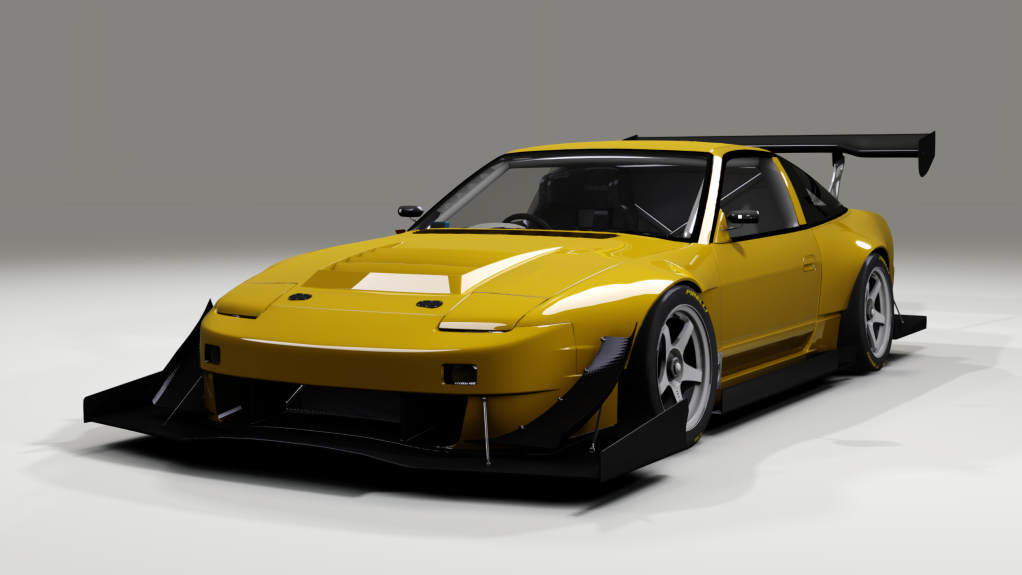 Nissan 180SX Time Attack, skin envy_chrome_yellow