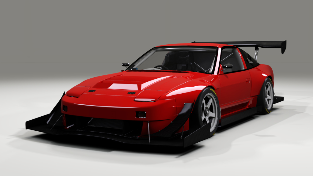 Nissan 180SX Time Attack, skin envy_flame_orange