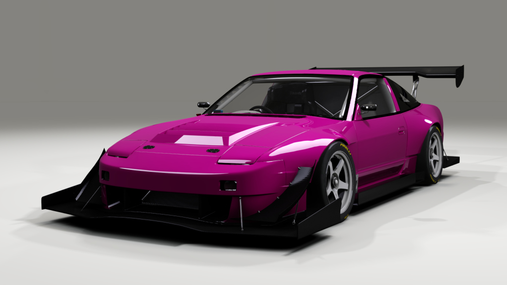 Nissan 180SX Time Attack, skin envy_fuchsia_magenta