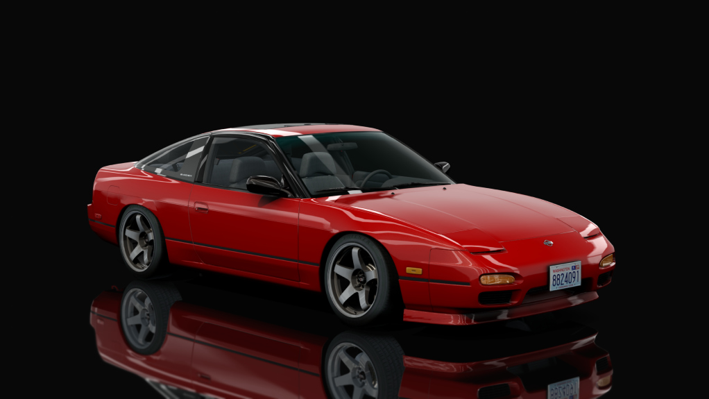 DWG Nissan 240SX Hatch, skin Red