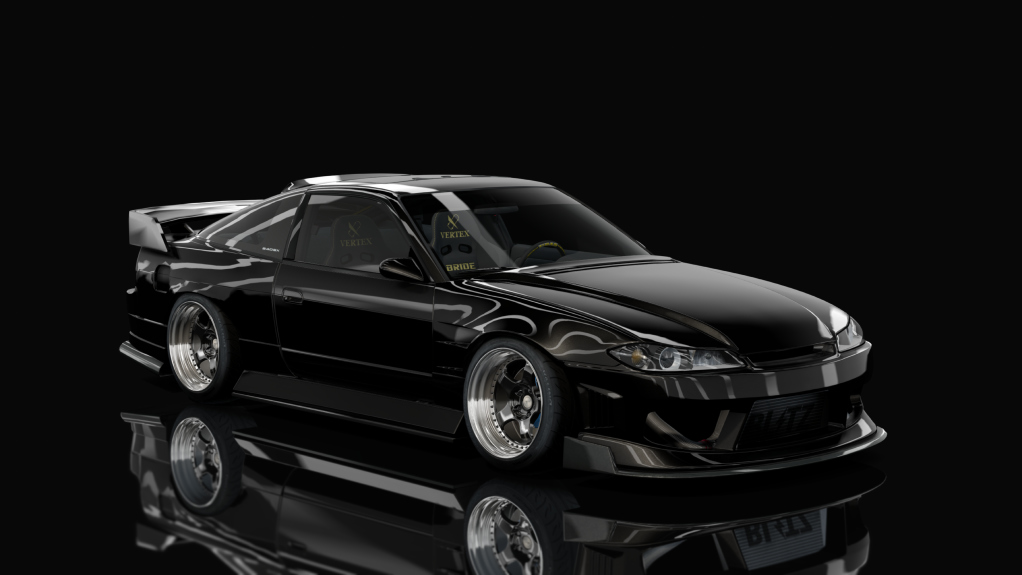 DWG Nissan 240sx S13.5, skin Blackout