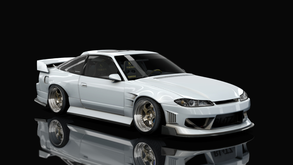 DWG Nissan 240sx S13.5, skin White Pearl