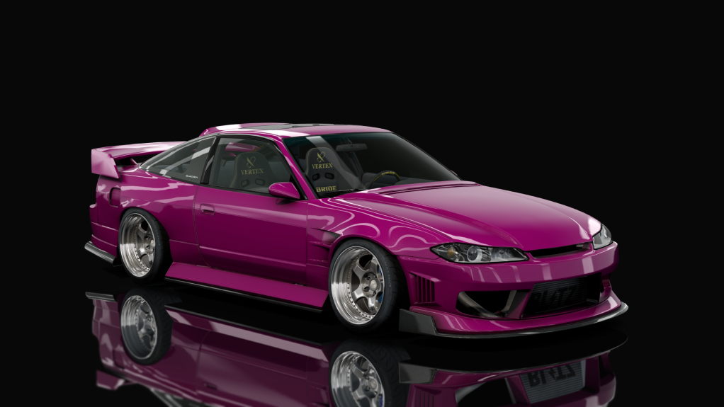 DWG Nissan 240sx S13.5, skin burgberry