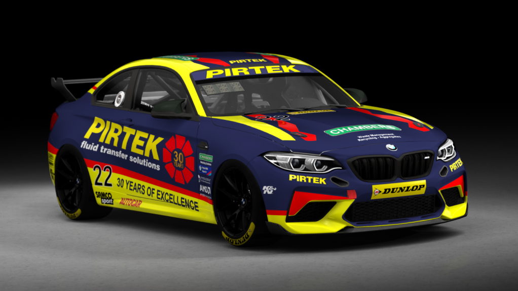 BMW M2 CS Racing, skin BMW Pirtek 22