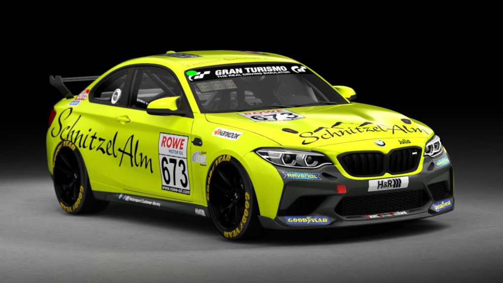 BMW M2 CS Racing, skin BMW Schnitzel Alm Racing 673