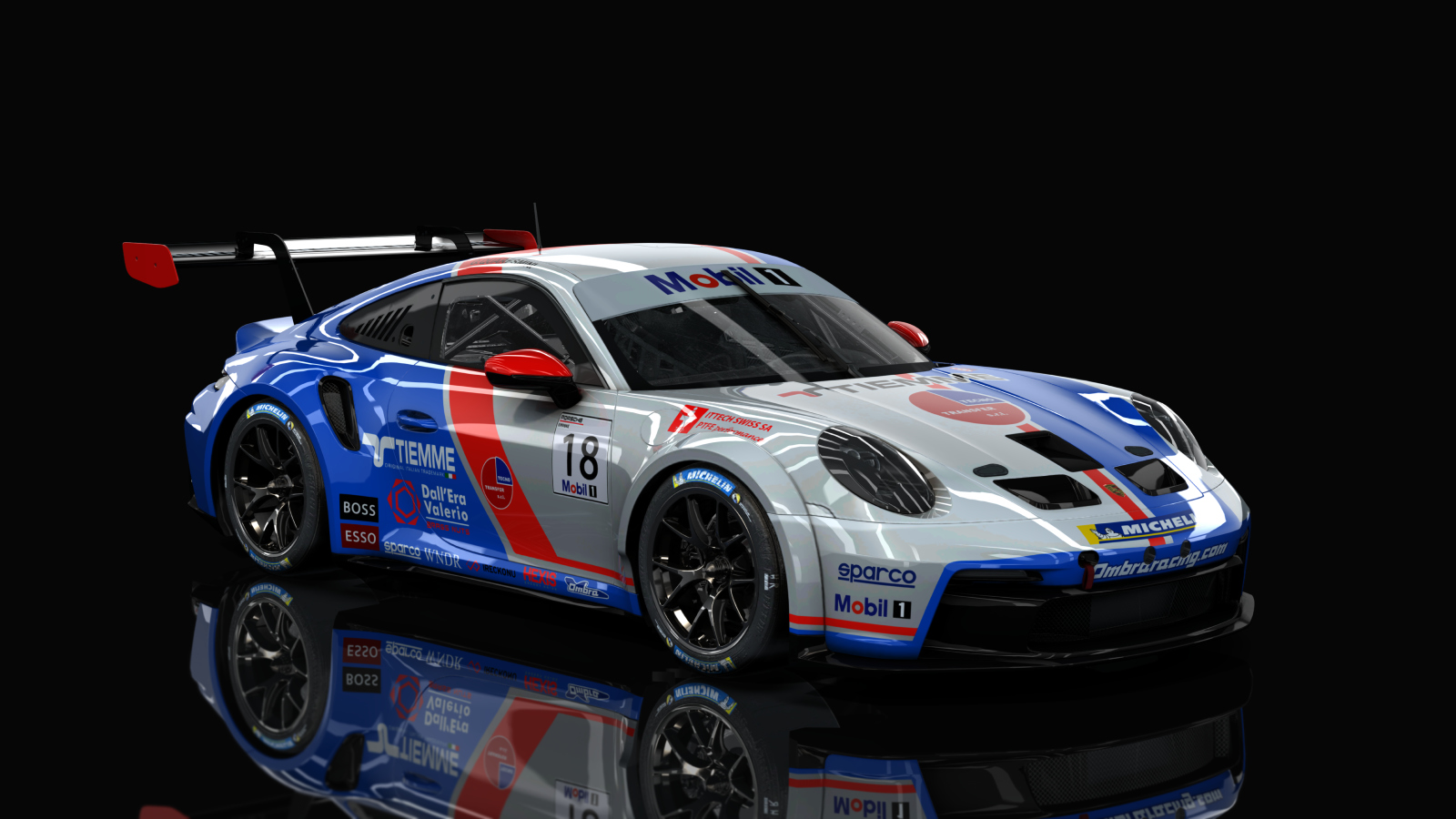 Porsche 911 GT3 Cup 992, skin #18 - OMBRA RACING