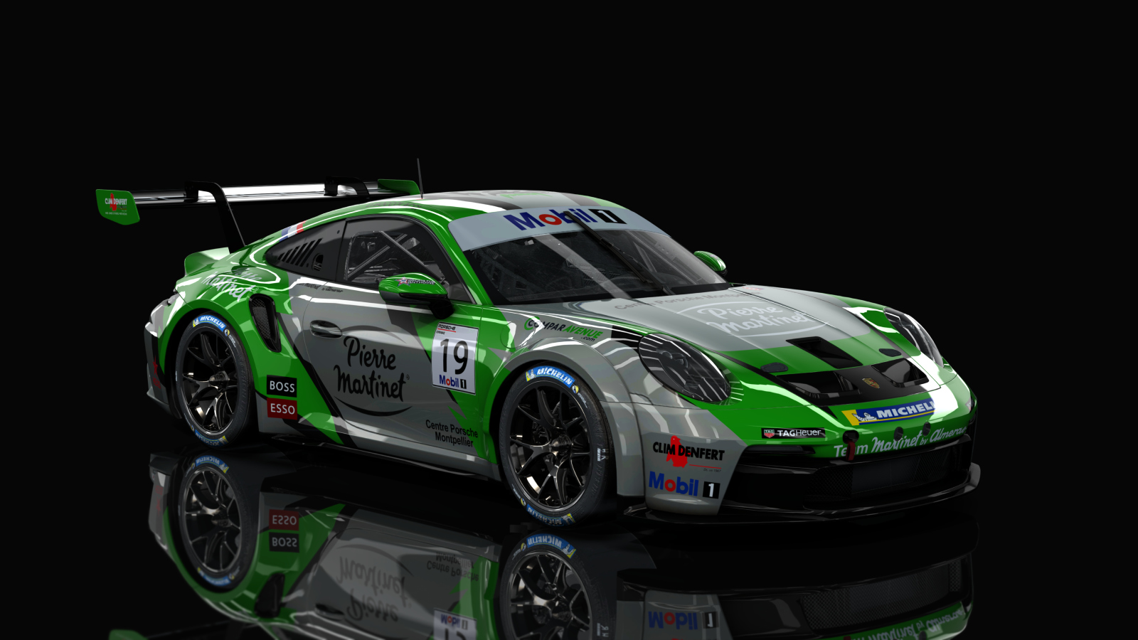 Porsche 911 GT3 Cup 992, skin #19 - MARTINET BY ALMERAS