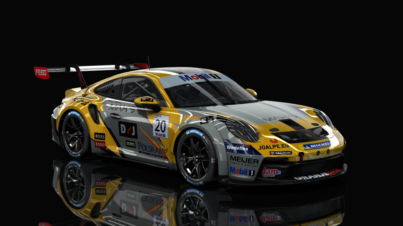 Porsche 911 GT3 Cup 992, skin #20 - MARTINET BY ALMERAS