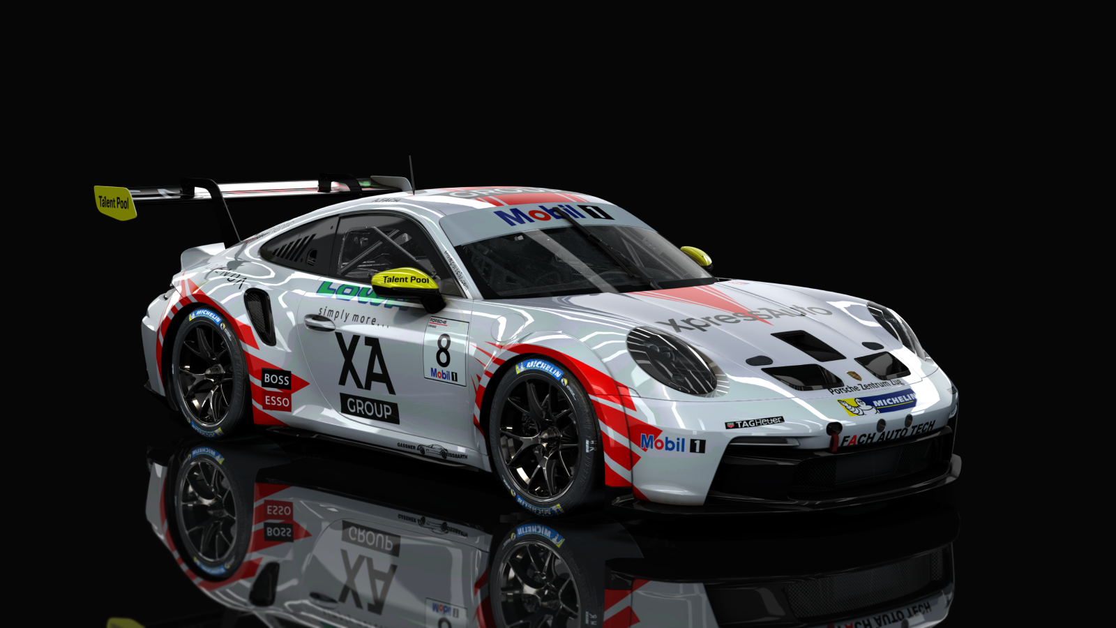 Porsche 911 GT3 Cup 992, skin #8 - FACH AUTO TECH