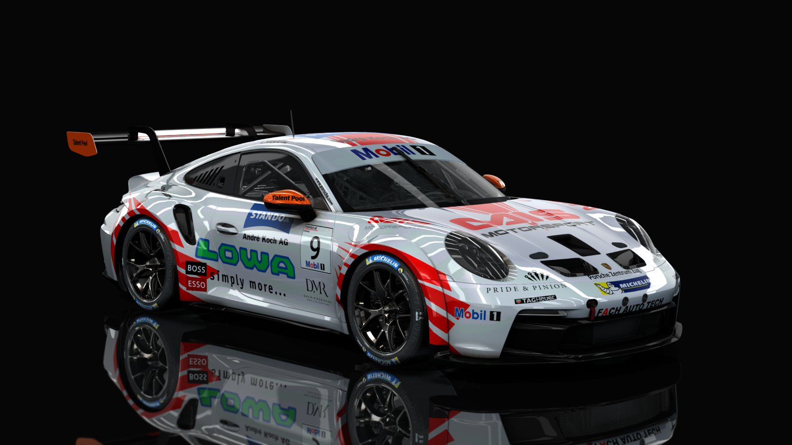 Porsche 911 GT3 Cup 992, skin #9 - FACH AUTO TECH