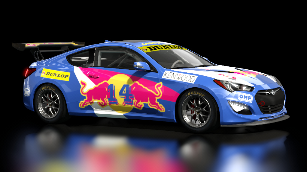 Hyundai Genesis Coupe GT4, skin 14_redbull