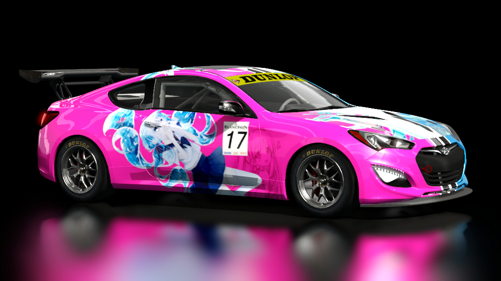 Hyundai Genesis Coupe GT4, skin miku